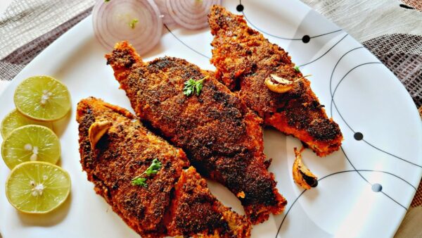 Masala Rava Rawas Fish Fry